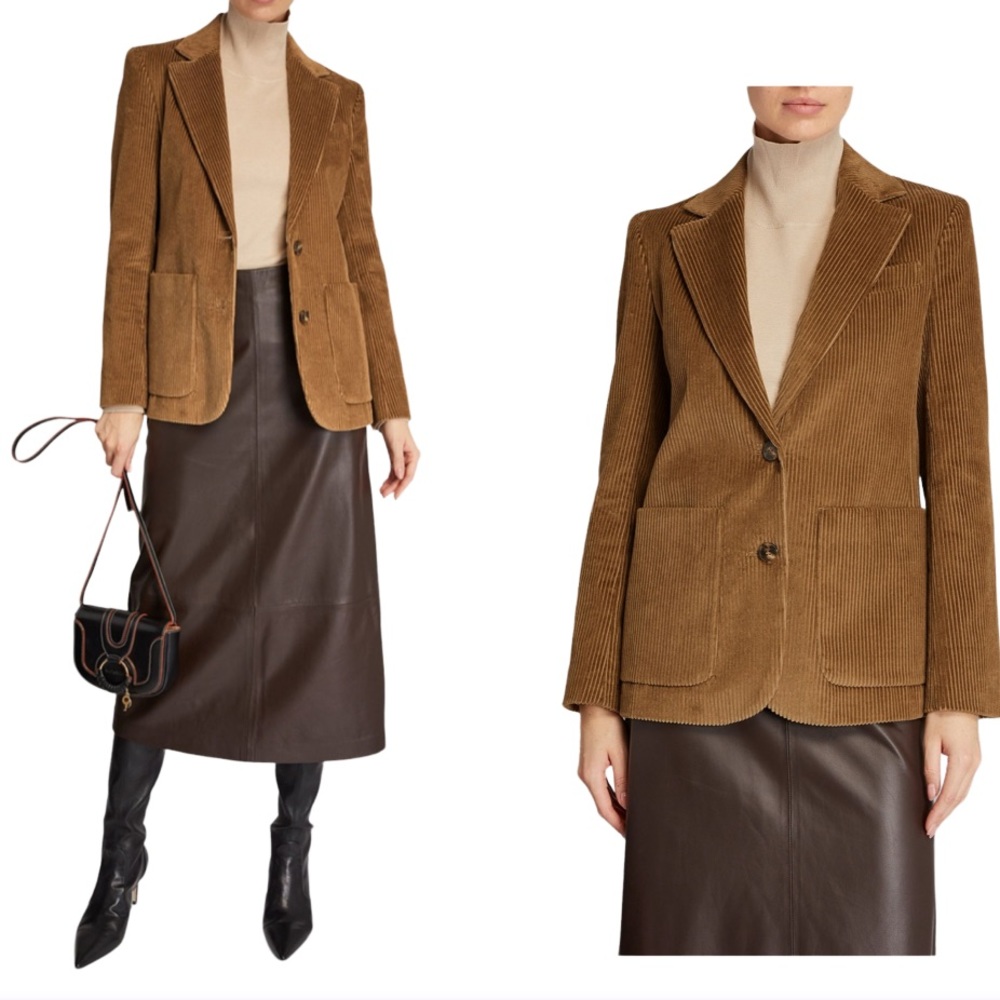 Weekend Max Mara Corduroy Tan Blazer